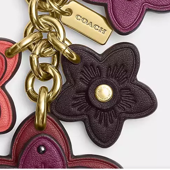 NWT Coach Wildflower Mix Bag Charm - Picture 5 of 6